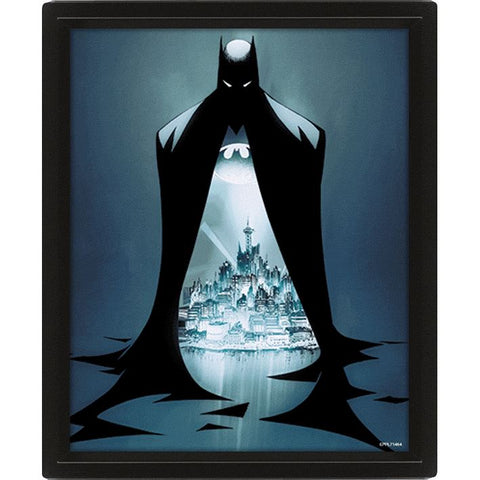 Batman (Gotham Protector) 10 X 8" 3D Lenticular Poster (Framed)