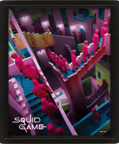 Squid Game (Crazy Stairs) Framed 3D