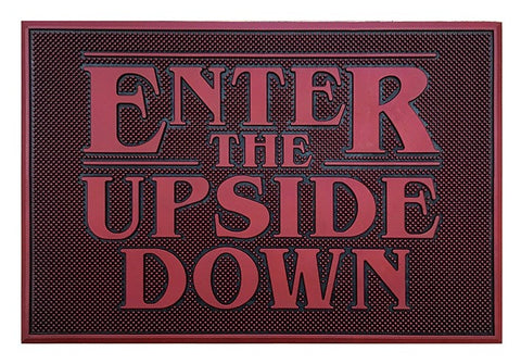 STRANGER THINGS ENTER THE UPSIDE DOWN RUBBER DOORMAT