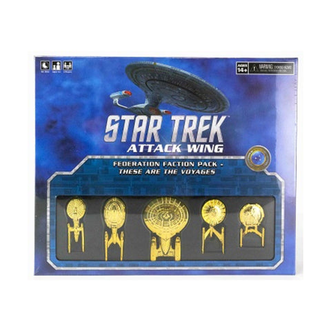 WizKids Star Trek Attack Wing Faction Federation Faction Pack - These are the Voyages