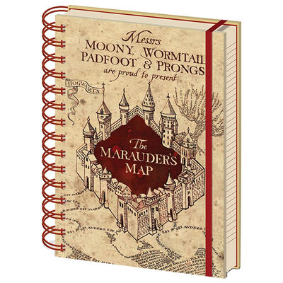 Harry Potter A5 Marauders Map Notebook