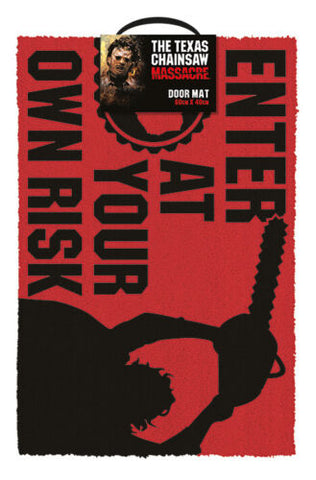 Texas Chainsaw Massacre (Enter at your Own Risk) Coir Doormat 60 x 40cm