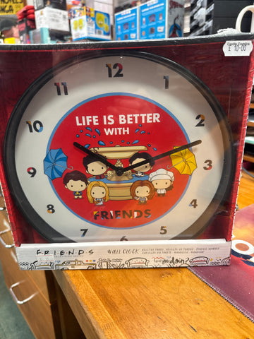 FRIENDS Fountain 'Life is Better with Friends' Chibi Wall Clock