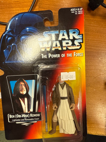 Star Wars - The Power Of The Force - obi wan kenobi with lightsaber and removeable cloak