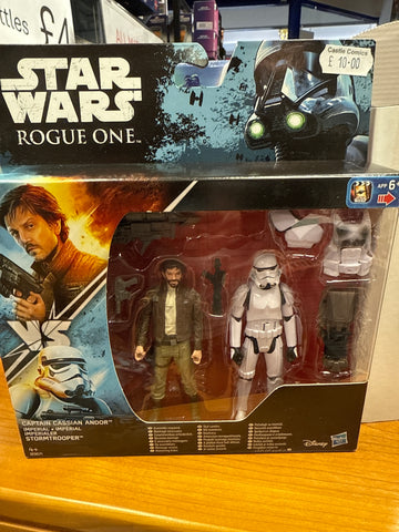 Star Wars Rogue- ANDOR AND IMPERIAL STORMTROOPER  3.75 Inch Figure's