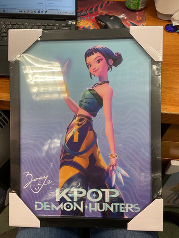 K-Pop Demon Hunters ZOE - Official 30 x 40cm Framed Wall Art Print