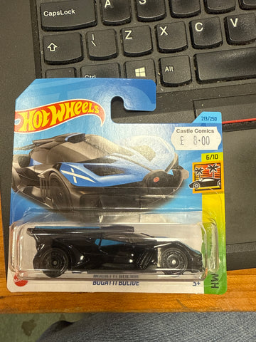 Hot Wheels Bugatti Bolide HW Exotics Blue Black 213/250 6/10 2023