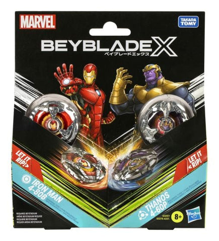 Beyblade X & Marvel Collab: Iron Man VS Thanos Multipack Assortment