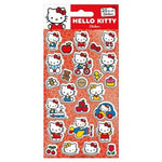 HELLO KITTY (KITTY & MIMMY) 25pc REUSEABLE STICKERS PUFFY