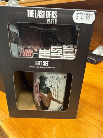 Playstation Mug, Coaster and Keyring Gift Set in Presentation Gift Box (The Last of Us Design) 11oz Ceramic Coffee Mug,