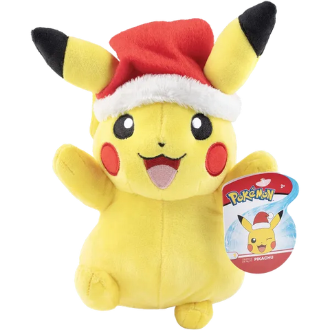 Pokémon: Seasonal Plush: Pikachu With Santa Hat