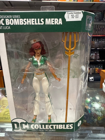 Entertainment Earth DC Collectibles Designer Series Bombshells by Ant Lucia Mera Action Figure, Multicolor, 6.8 inches