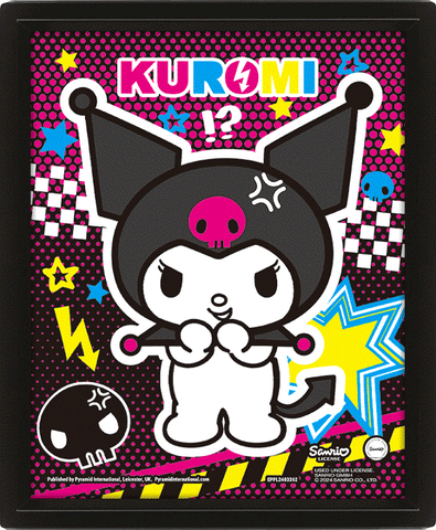 KUROMI (PUNKY) 3D LENTICULAR FRAMED PRINT