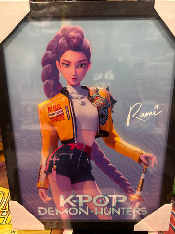 K-Pop Demon Hunters RUMI Official 30 x 40cm Framed Wall Art Print
