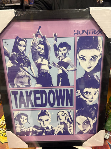 K-Pop Demon Hunters Takedown- Official 30 x 40cm Framed Wall Art Print