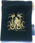 Cthulhu Dice Bag - Draw string dice pouch for Roleplaying Dice (Green)