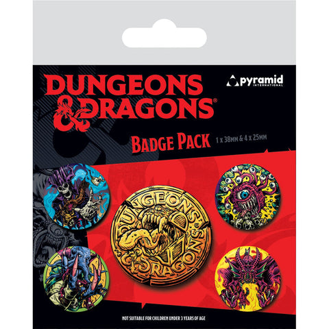 Dungeons & Dragons (Beastly) Pin Badge Pack