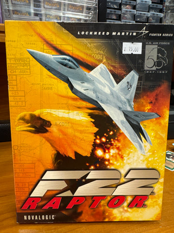 F22 Raptor - Big Box PC CD Rom Game Windows 95