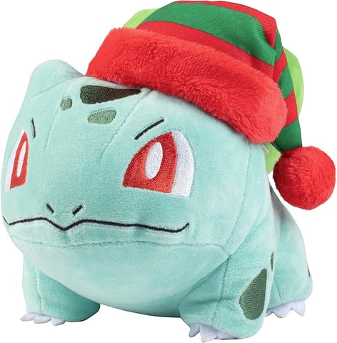 Pokémon: Seasonal Plush: Holiday Bulbasaur (With Striped Hat)