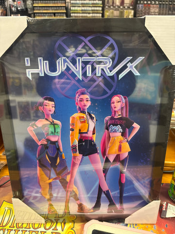 K-Pop Demon Hunters Trio- Official 30 x 40cm Framed Wall Art Print