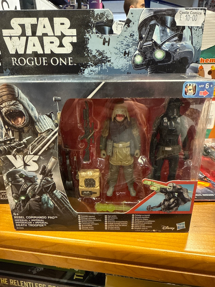 Star Wars Rogue- REBEL COMMANDO PAO AND DEATH TROOPER 3.75 Inch Figure ...
