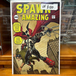 SPAWN ISSUE #221 Cover art inspired by Amazing Fantasy #15 (1962)