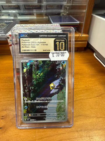 PSYDUCK 2023 JAPANESE POKEMON CARD 151 ART RARE HOLO 175/165 CGC PRISTINE 10