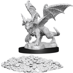 D&D Nolzurs Unpainted Miniatures: Blue Dragon Wyrmling