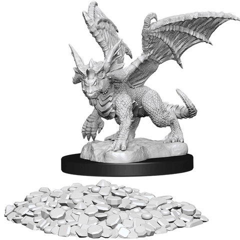 D&D Nolzurs Unpainted Miniatures: Blue Dragon Wyrmling