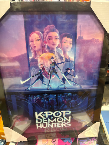 K-Pop Demon Hunters- key art Official 30 x 40cm Framed Wall Art Print