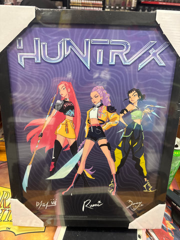 (Copy) K-Pop Demon Hunters purple trio Official 30 x 40cm Framed Wall Art Print