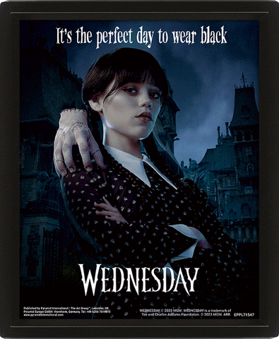 Wednesday (Perfect Day) 10 x 8" 3D Lenticular Poster (Framed)