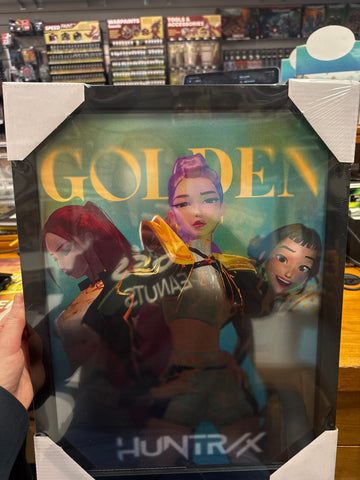 K-Pop Demon Hunters GOLDEN- Official 30 x 40cm Framed Wall Art Print