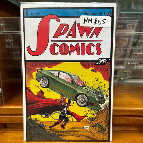 SPAWN ISSUE #228 Cover art inspired by Action Comics #1 (1938)