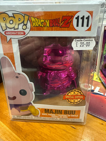 Funko Pop! Vinyl: Dragon Ball Z - Majin Buu (Metallic) pink