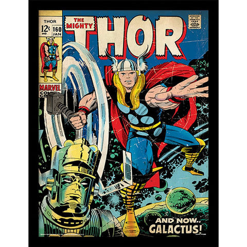 Thor (Galactus) 30 x 40cm Collector Print (Framed)