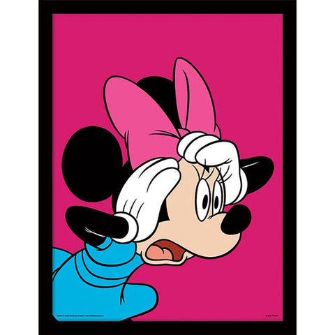 Minnie Mouse (Shocked) 30 x 40cm Collector Print (Framed)