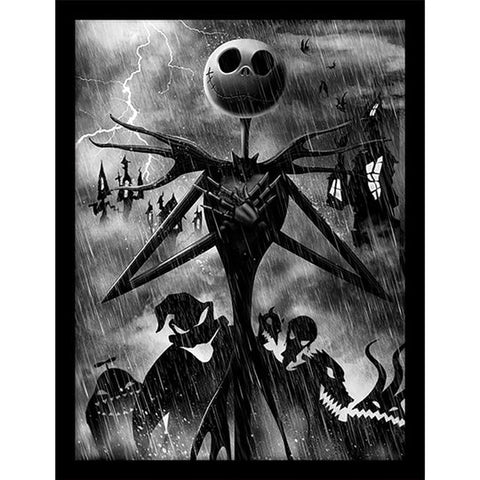 Nightmare Before Christmas (Jack Storm) 30 x 40cm Collector Print (Framed)