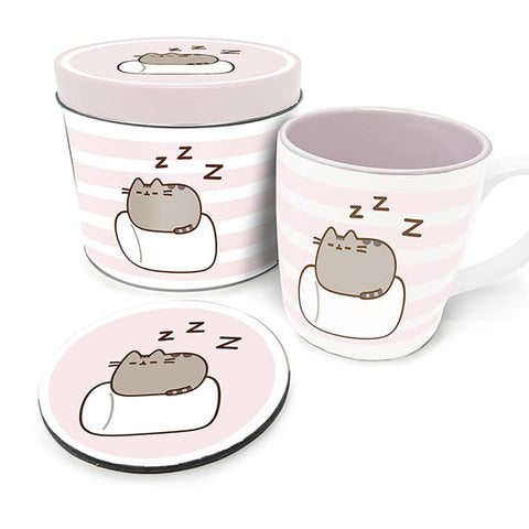 Pusheen (Marshmallow) Mug & Coaster in Gift Tin