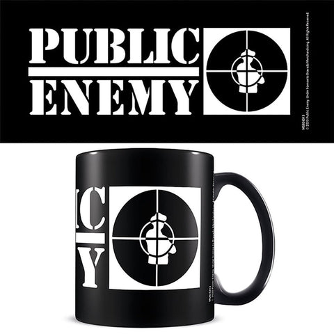 Public Enemy (Crosshairs Logo) 11oz/315ml Black Mug