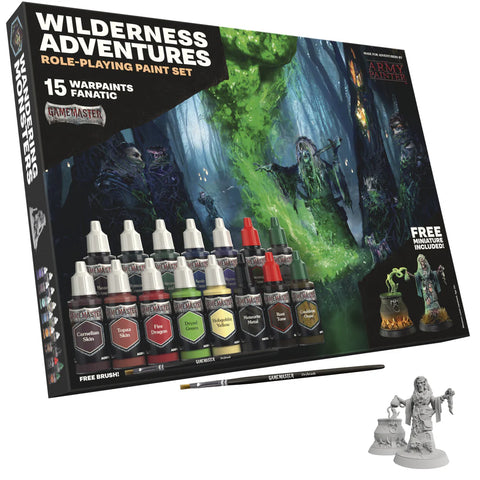 GameMaster: Wilderness Adventure Role-playing Paint Set FREE Miniature included !