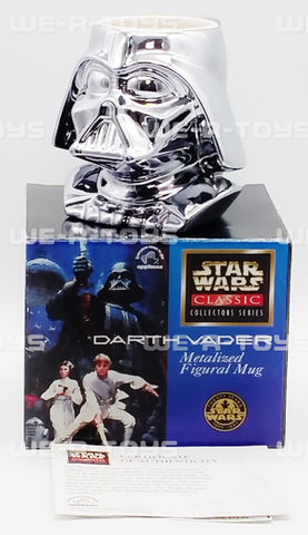 Star wars Classic Collectors Series Darth Vader Metalized Figural Mug 1995