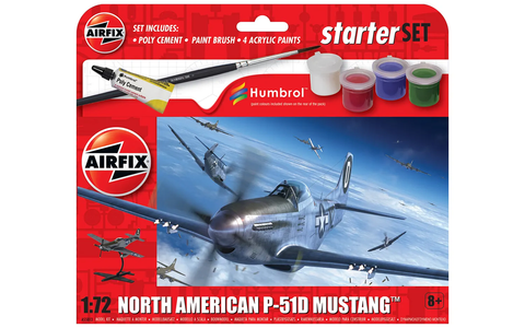 Airfix A55013 1:72 North-American P-51D Mustang - New Tooling in 2024