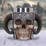 Viking Skull Tankard 19cm - 100