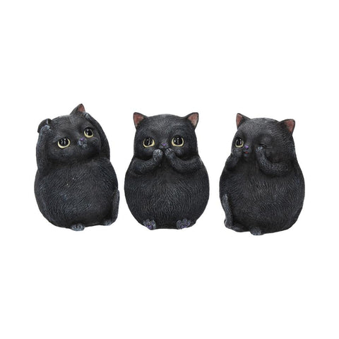 Three Wise Fat Cats 8.5cm - 45