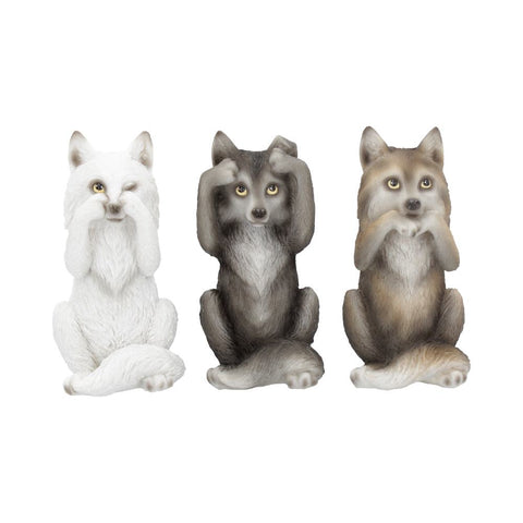 Three Wise Wolves 10cm - 100