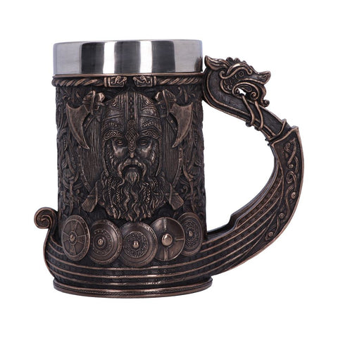 Bronze Drakkar Viking Tankard 15cm - 100