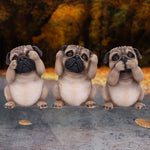 Three Wise Pugs 8.5cm - 100
