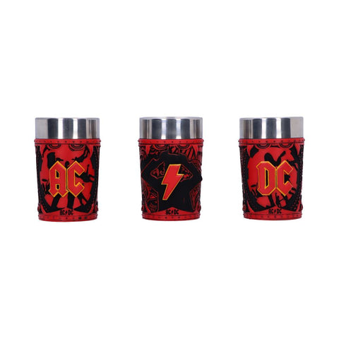 ACDC Logo Shot Glass Set (Set of 3) 8.7cm - 100