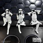 Three Wise Sitting Stormtroopers 11cm - 100